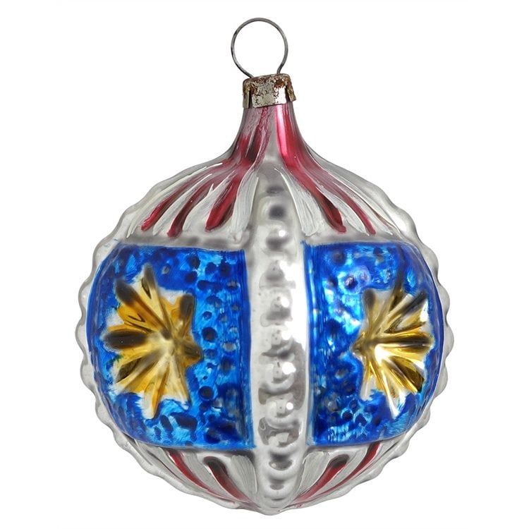 USA Star Indent Ball Ornament