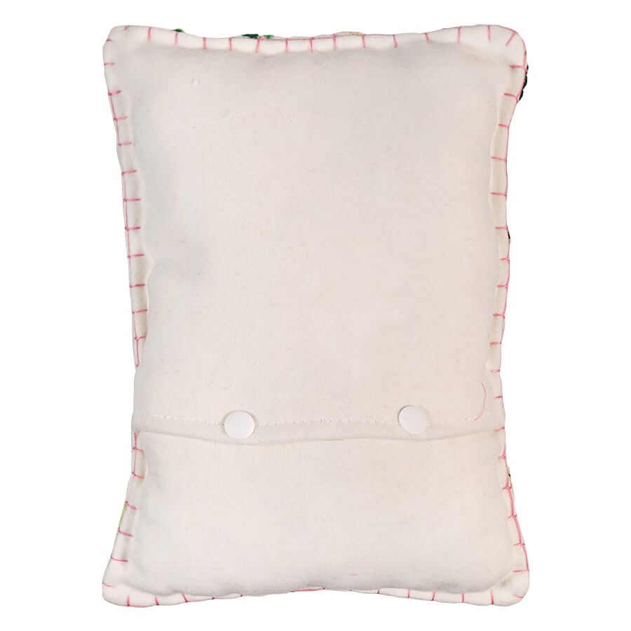 Brown Bunny Flying Butterfly Pillow