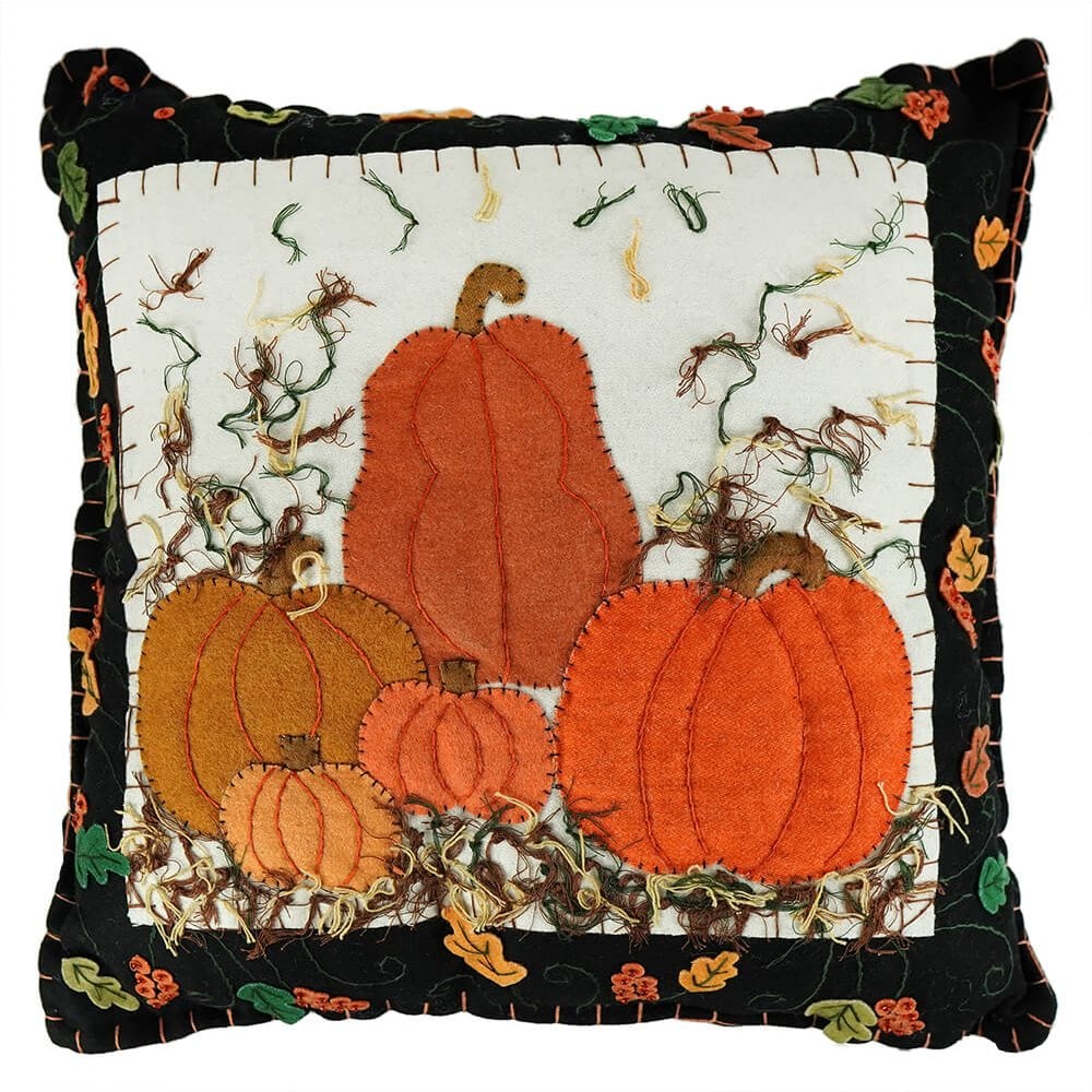 Harvest Pumpkins Square Pillow