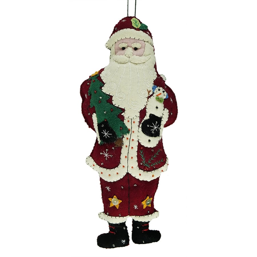Santa Brings a Snowman Ornament