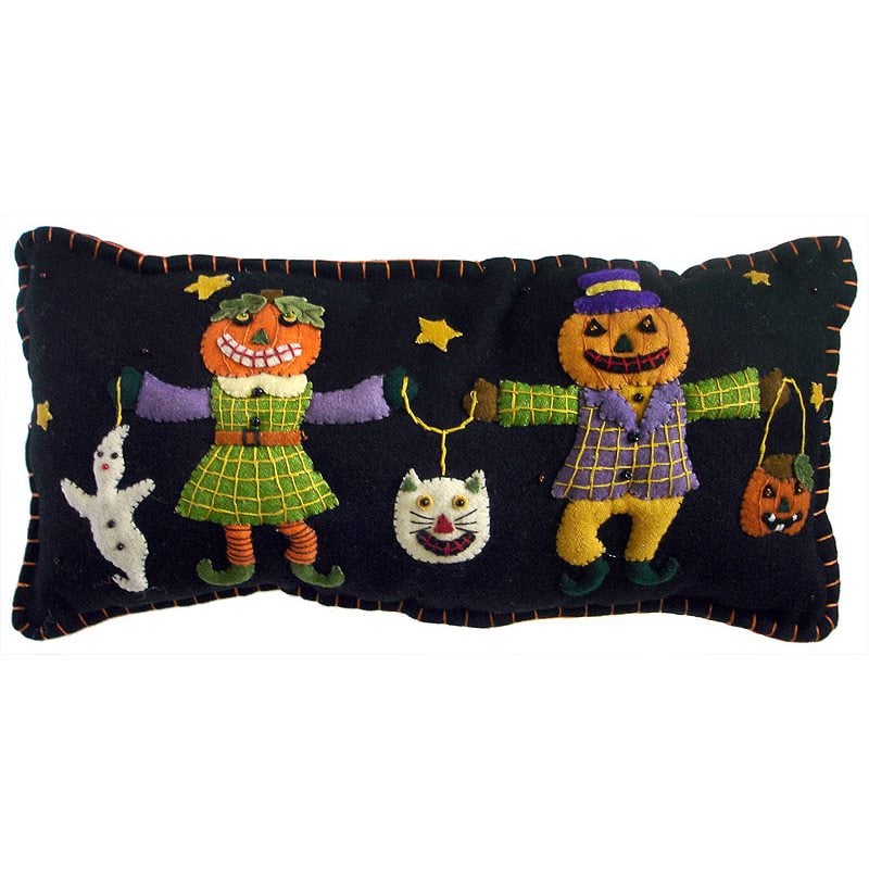 Halloween Trick or Treaters Pillow