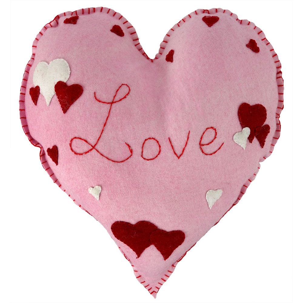 Valentine Love Hearts Pillow