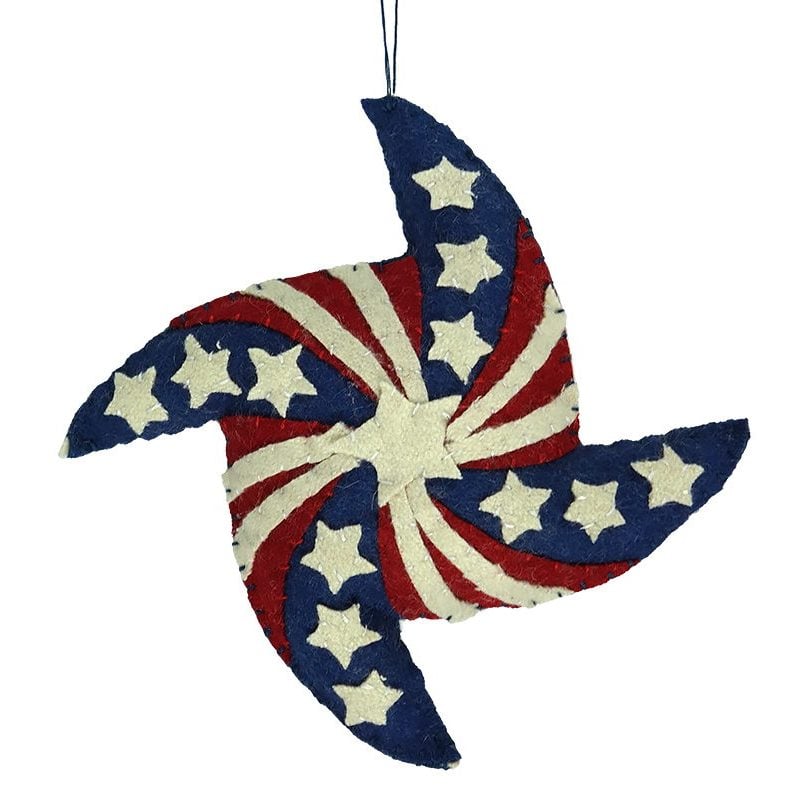 Patriotic Pinwheel Ornament