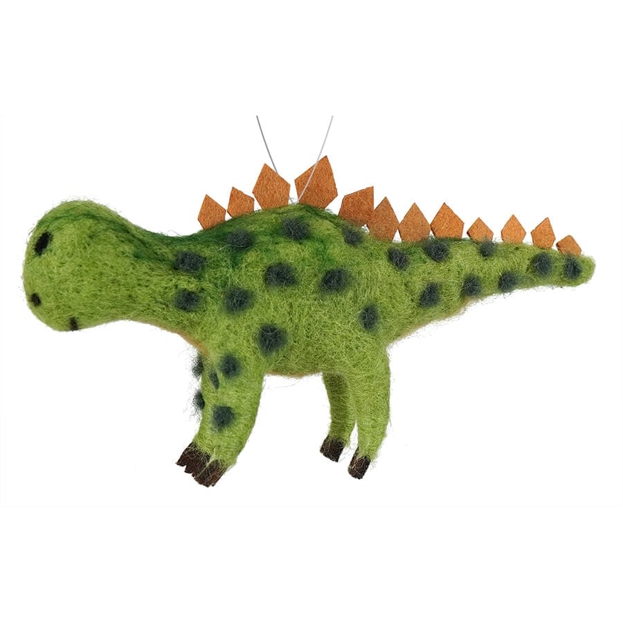 Spotted Felt Dinosaur Ornament