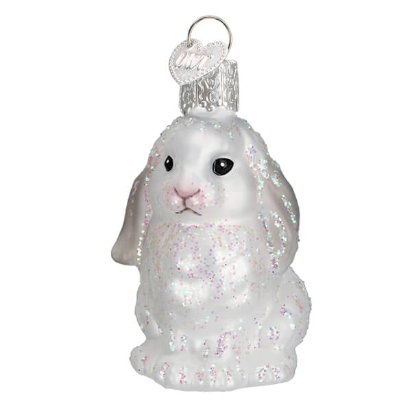 White Baby Bunny Ornament