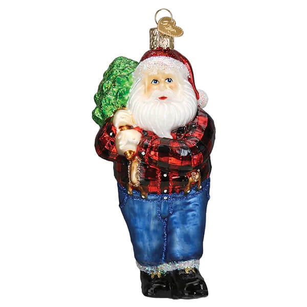Lumberjack Santa Ornament
