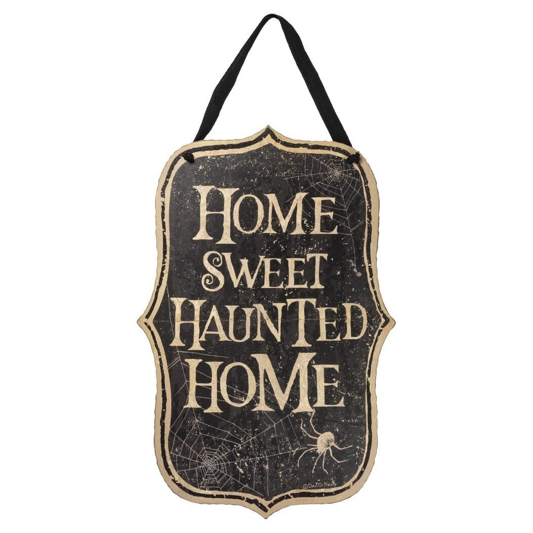 Home Sweet Haunted Home Hanging Sign