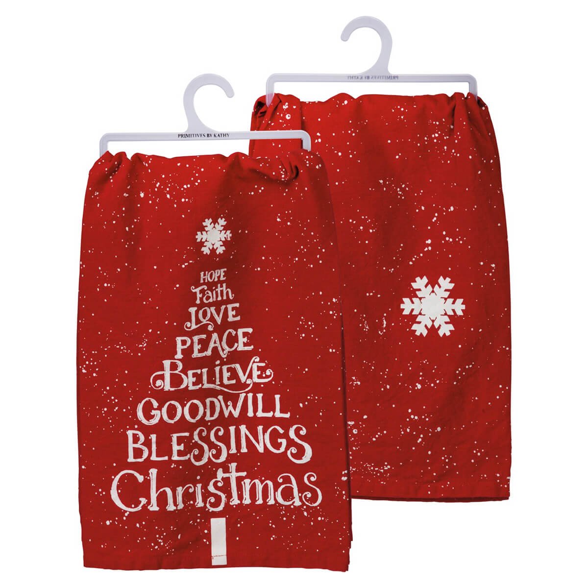 Love, Peace, Blessings Christmas Towel