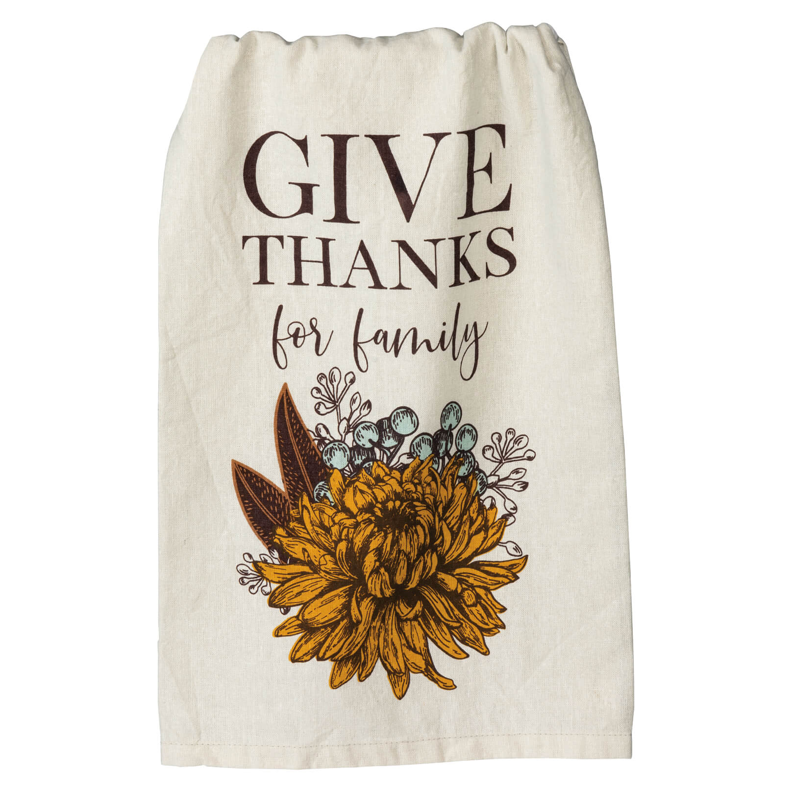 Give Thanks For Family Dish Towel