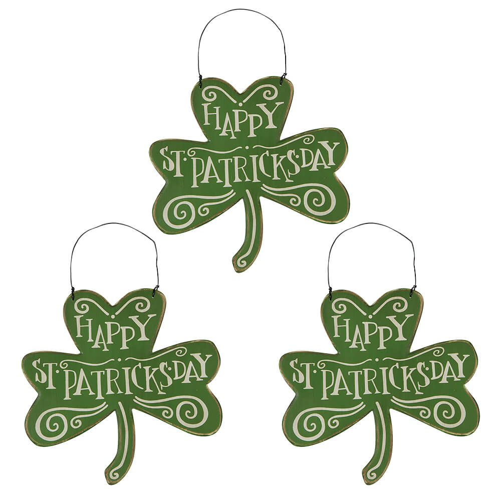 St. Patrick's Day Holiday Ornaments Set/3