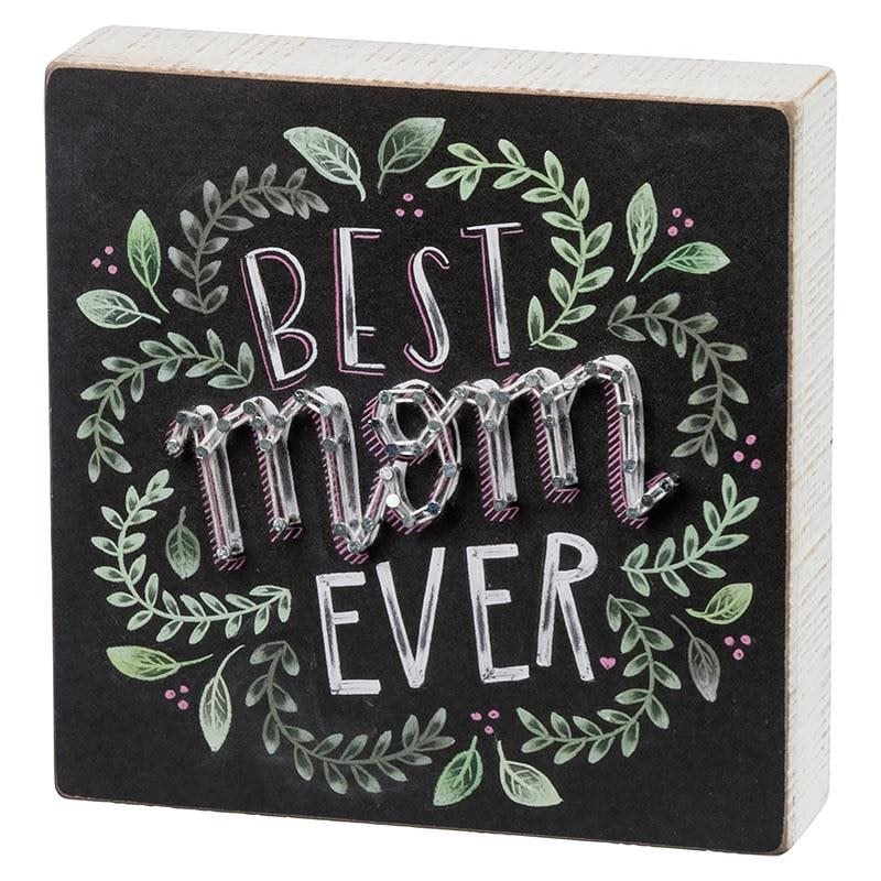 Best Mom Ever String Art Box Sign