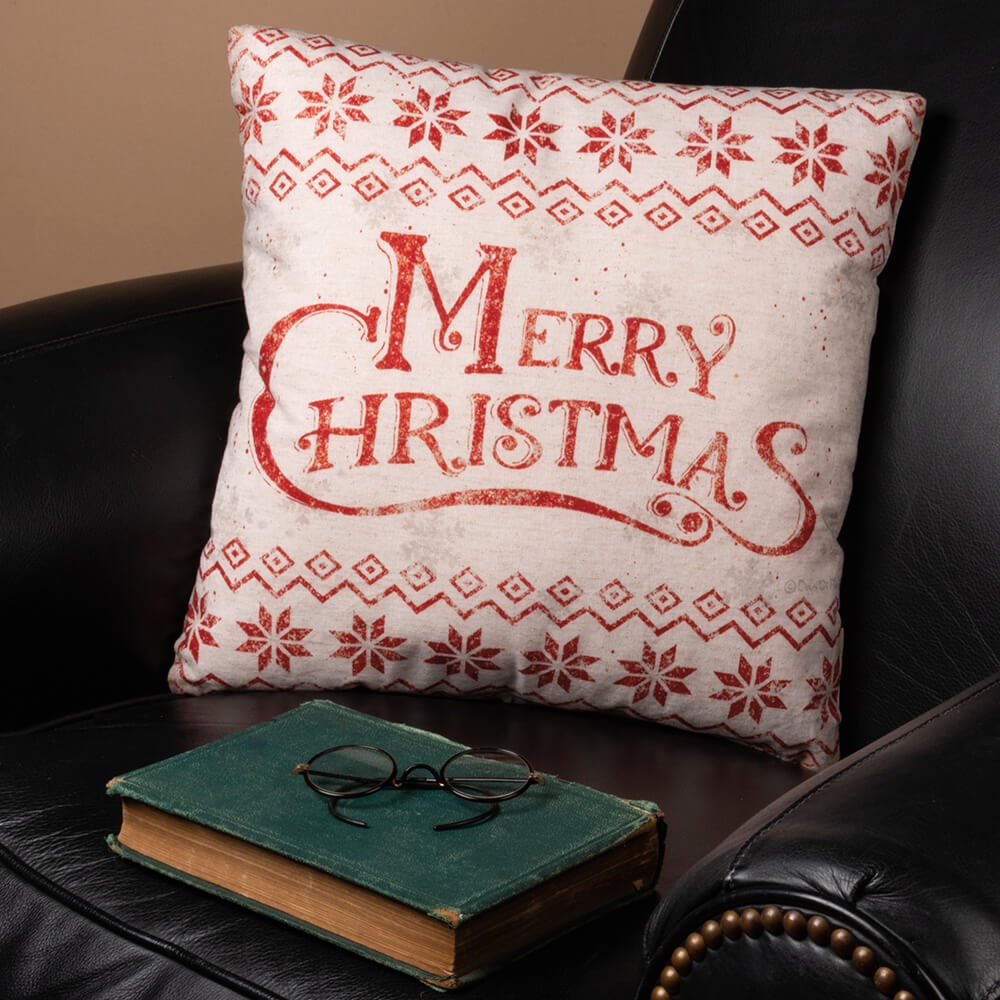 Nordic Merry Christmas Pillow