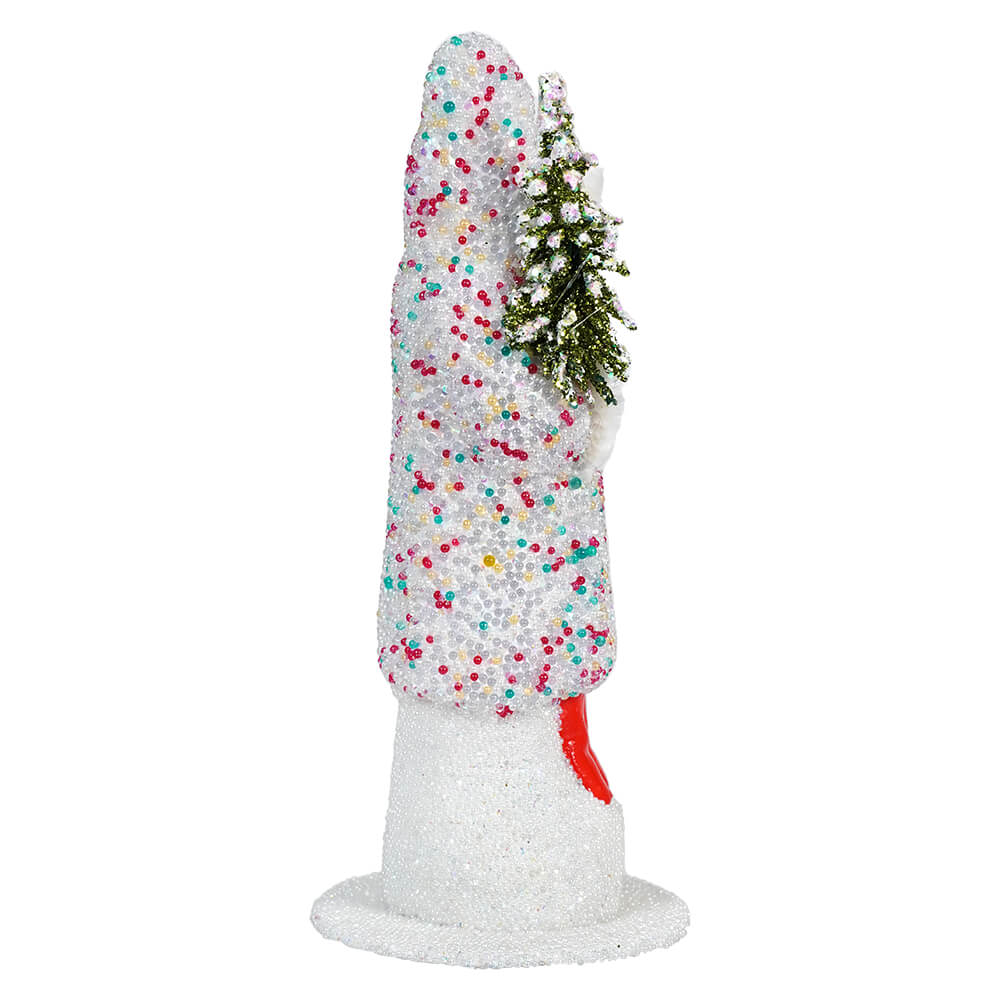 Ino Schaller Confetti Sugarbead Coat Santa Holding Tree