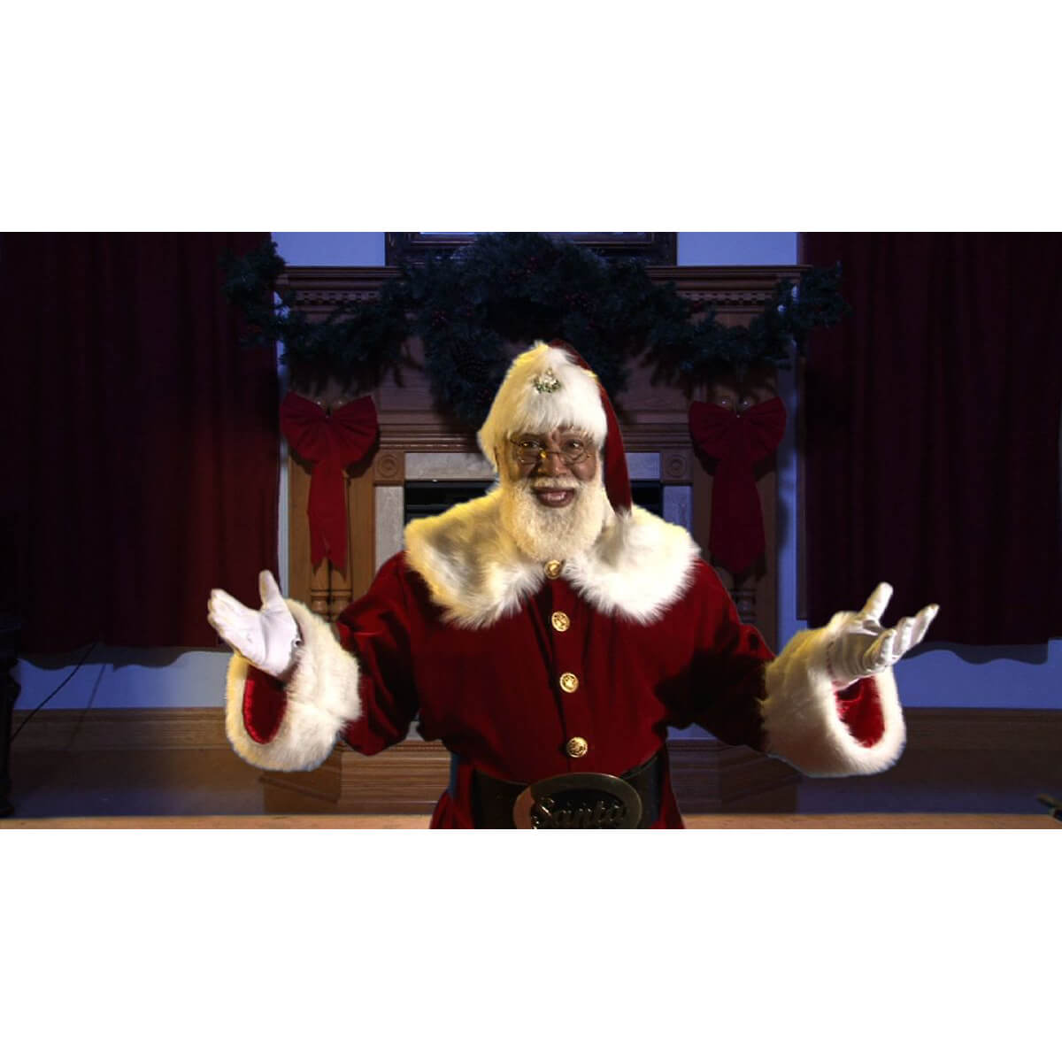 Virtual Black Santa Projection DVD or USB