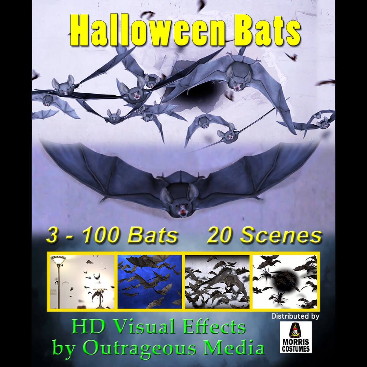 Halloween Bats Projection USB