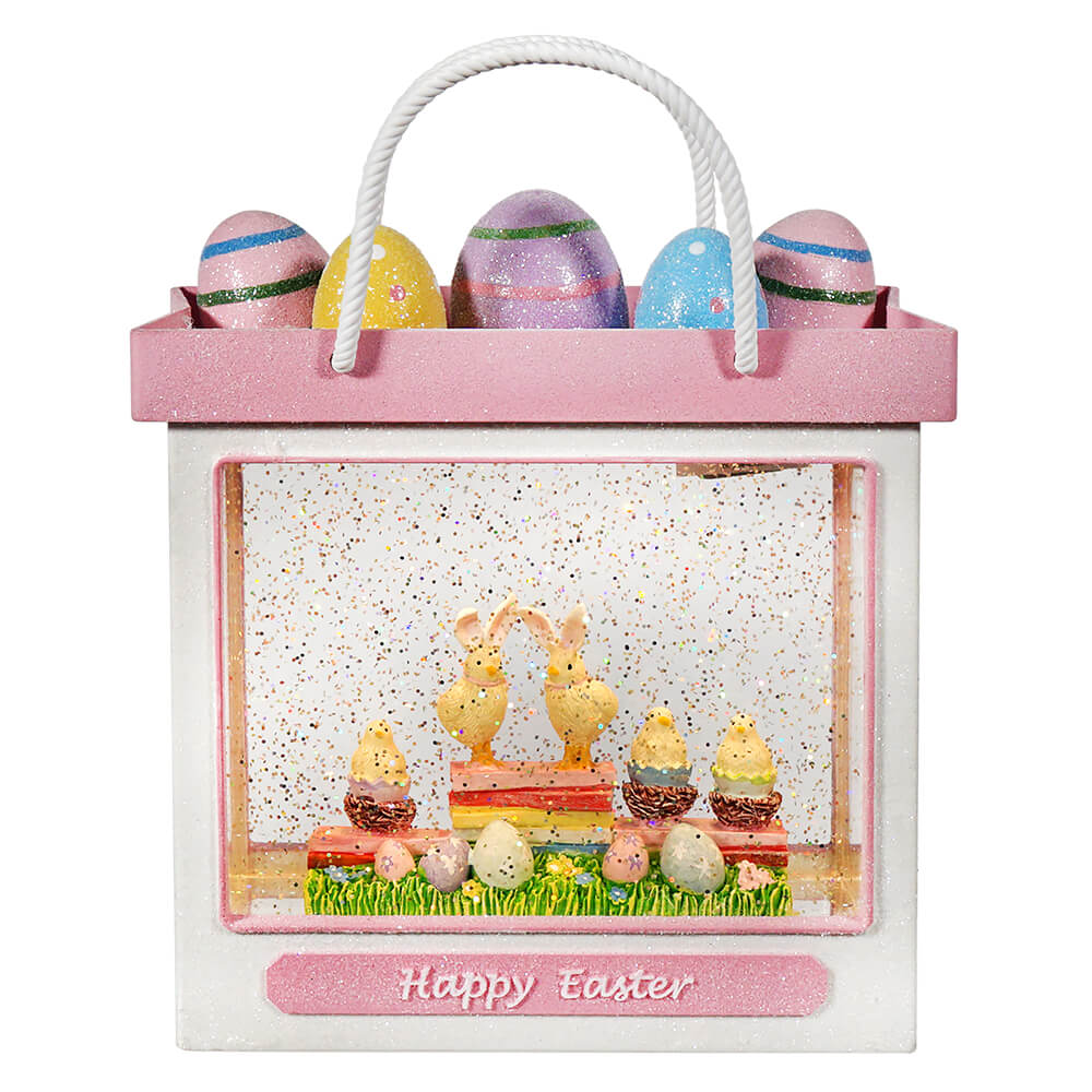 Happy Easter Lighted Water Lantern Shopping Bag
