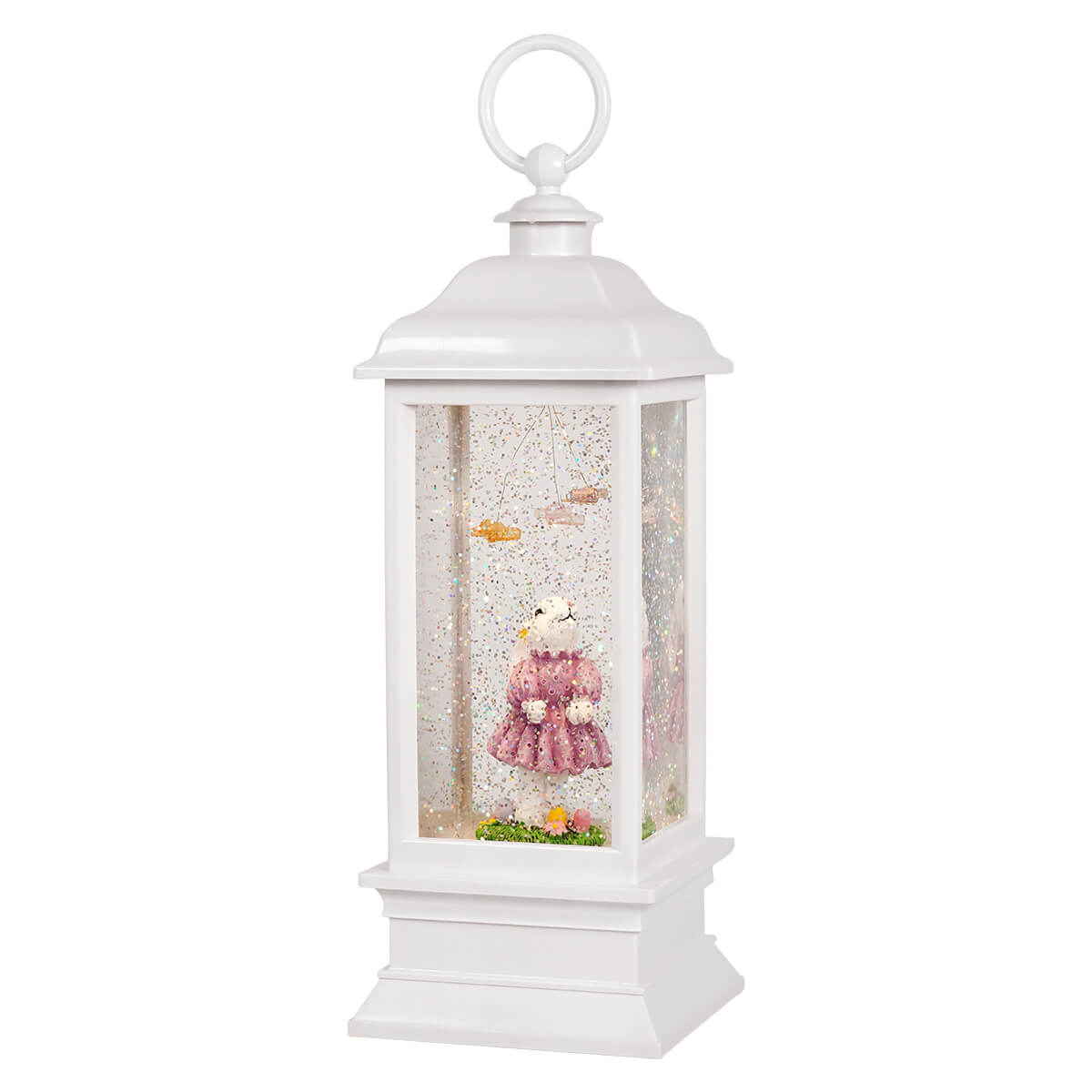 Bunny With Butterflies Animated Lighted Water Lantern