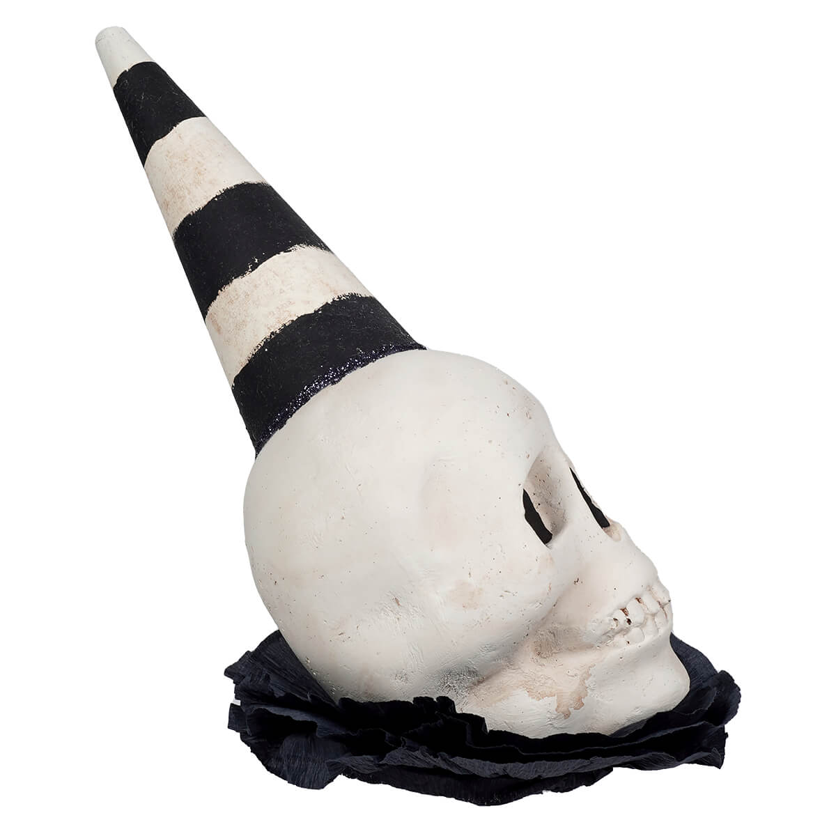 Skull With Frills Wearing Party Hat