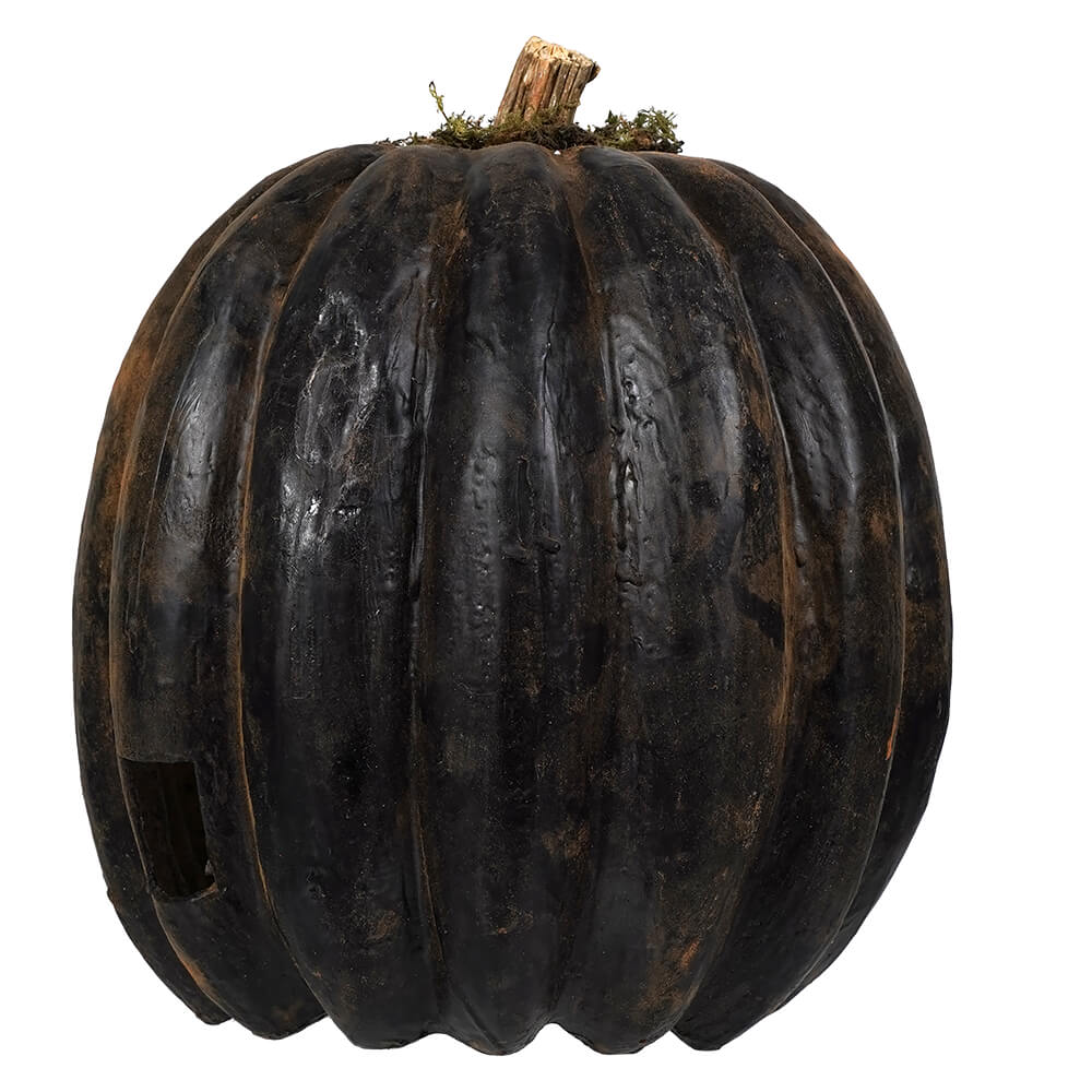 Black Ghost Faced Pumpkin