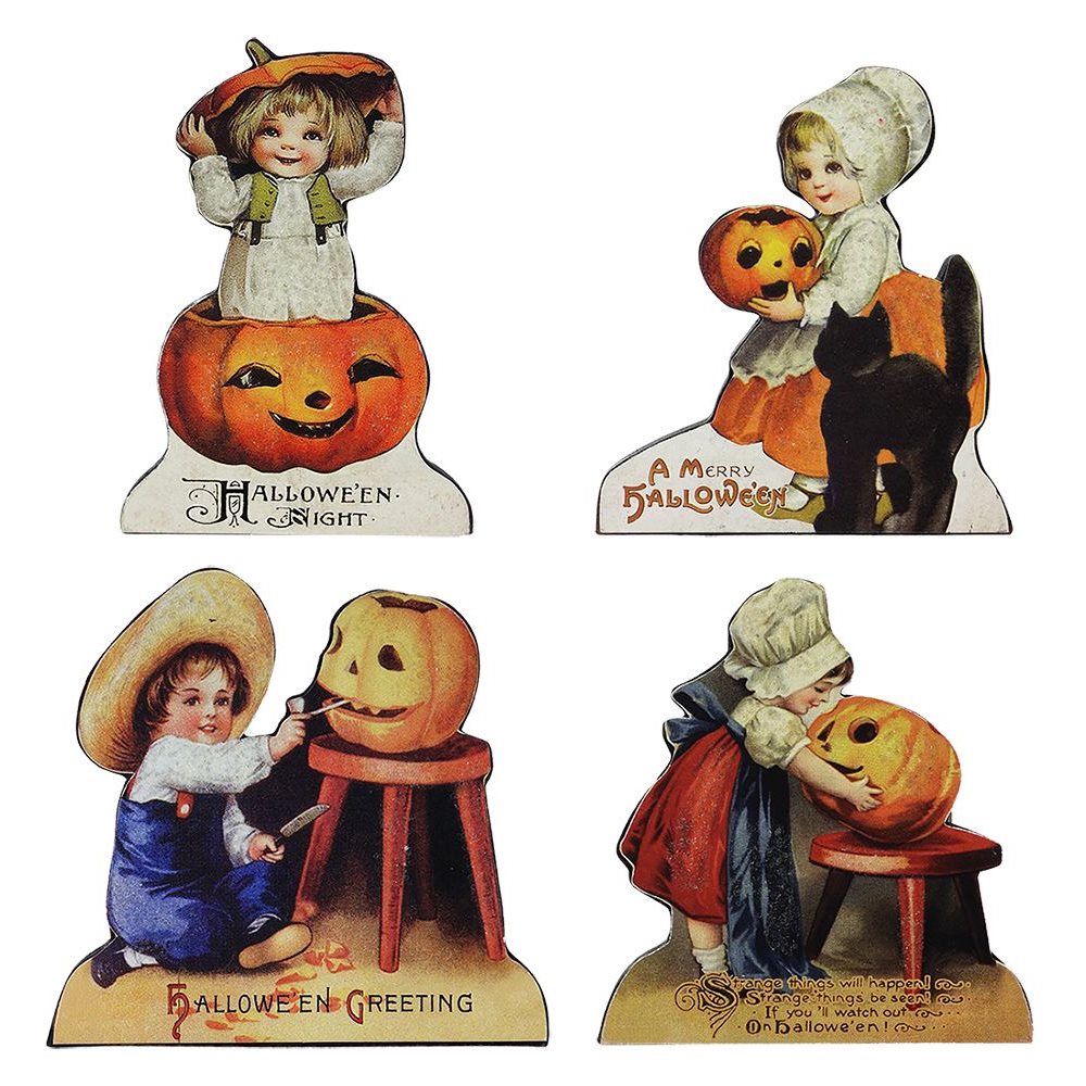 Little Halloween Children Dummy Boards Set/4