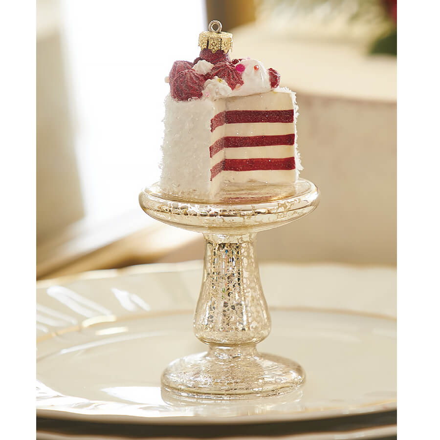 Cake On Plate Ornament