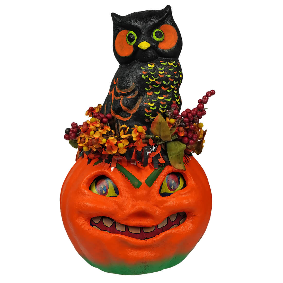 Halloween Owl On Pumpkin