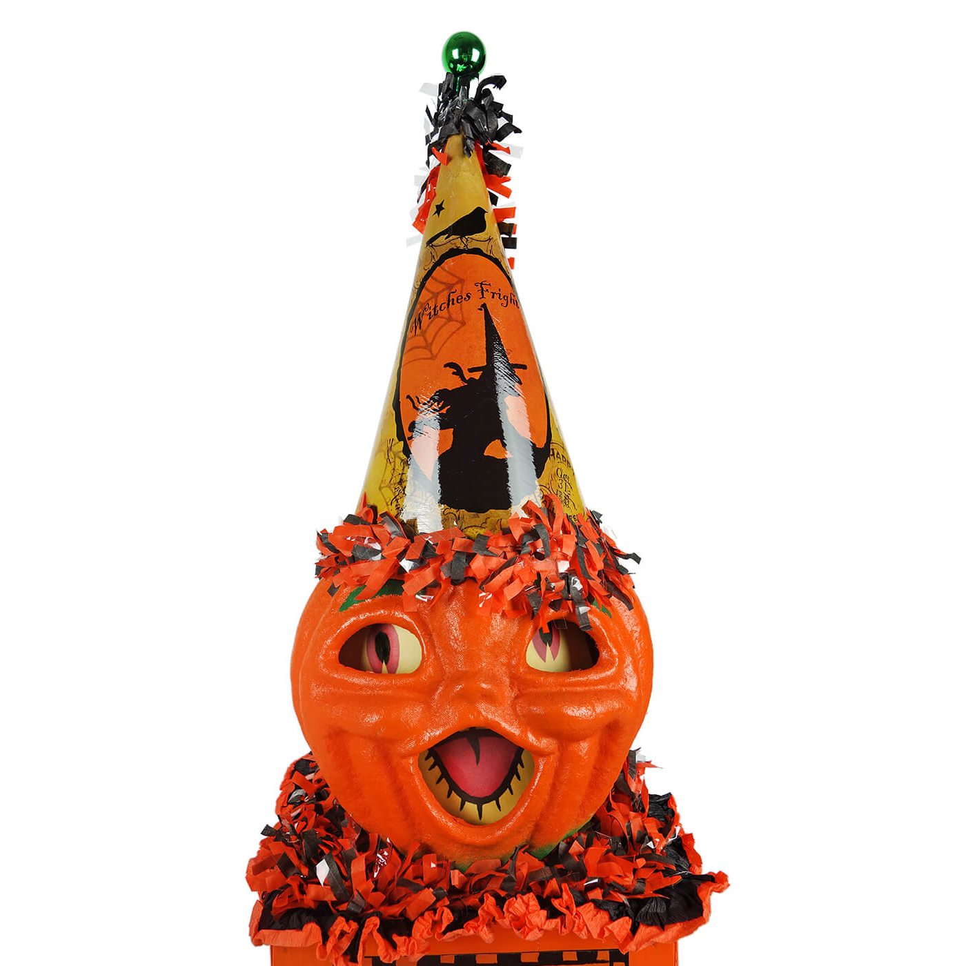 Pumpkin Jack in Party Hat on Box