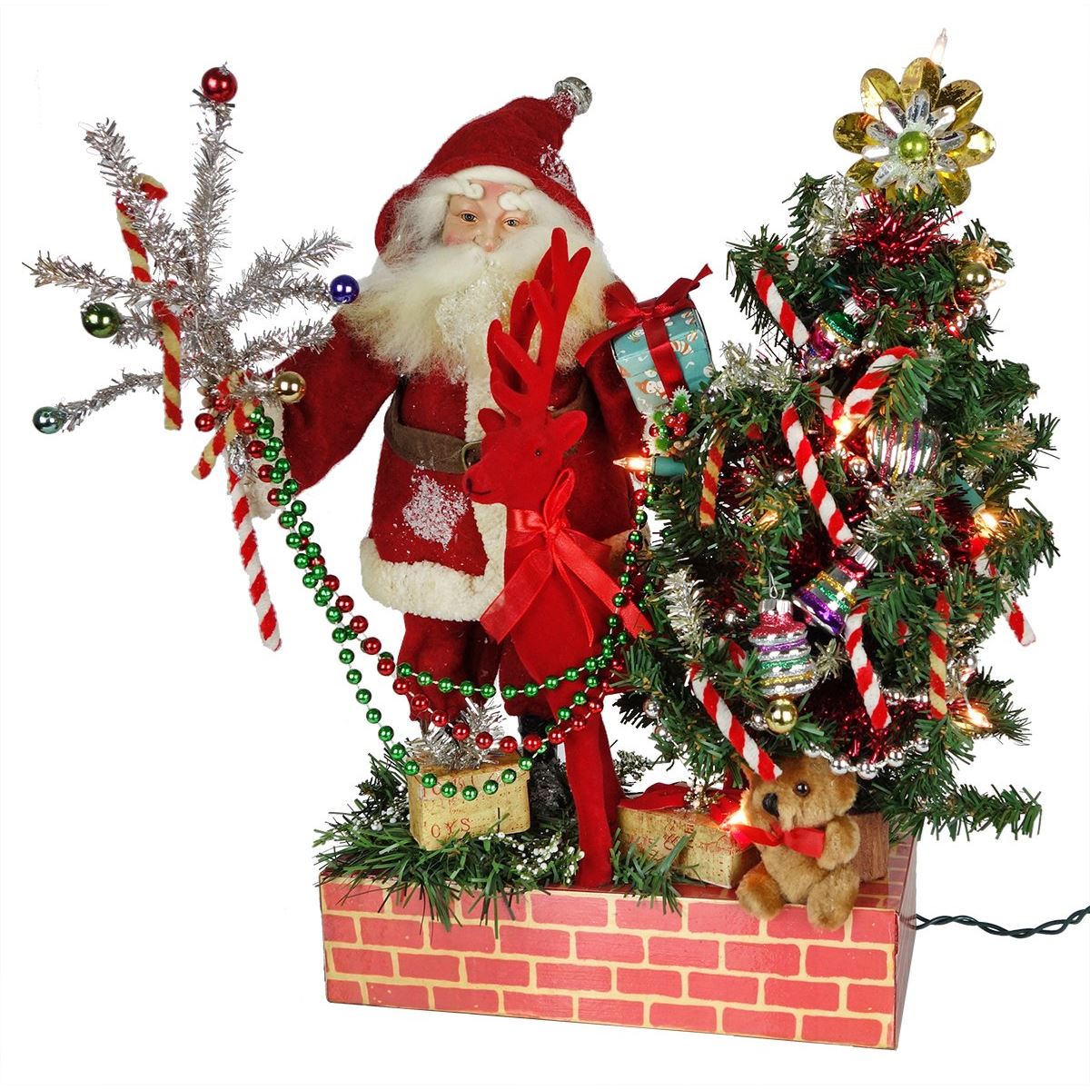 Decorating The Tree Santa