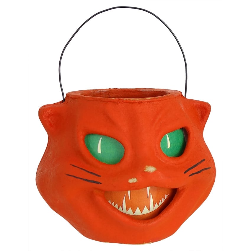 Orange Cat Face Bucket