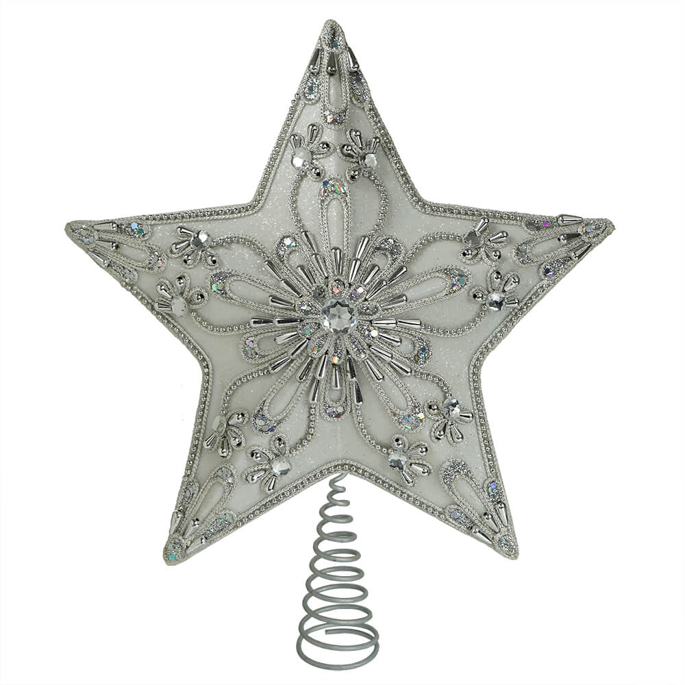 Embroidered Star Tree Topper