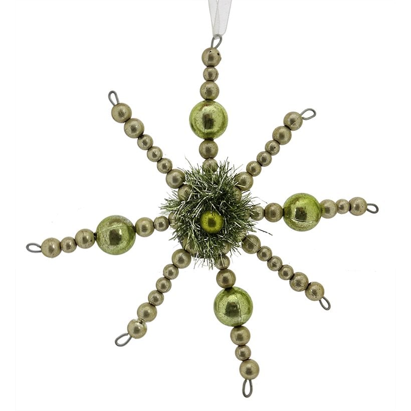 Green Starburst Ornament