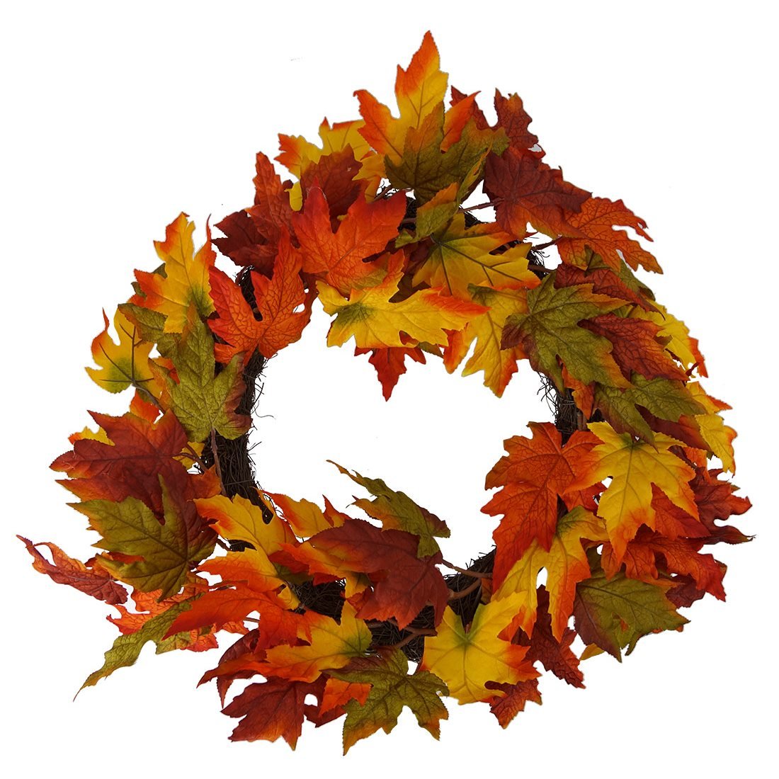 Fall Colors Autumn Leaf Wreath