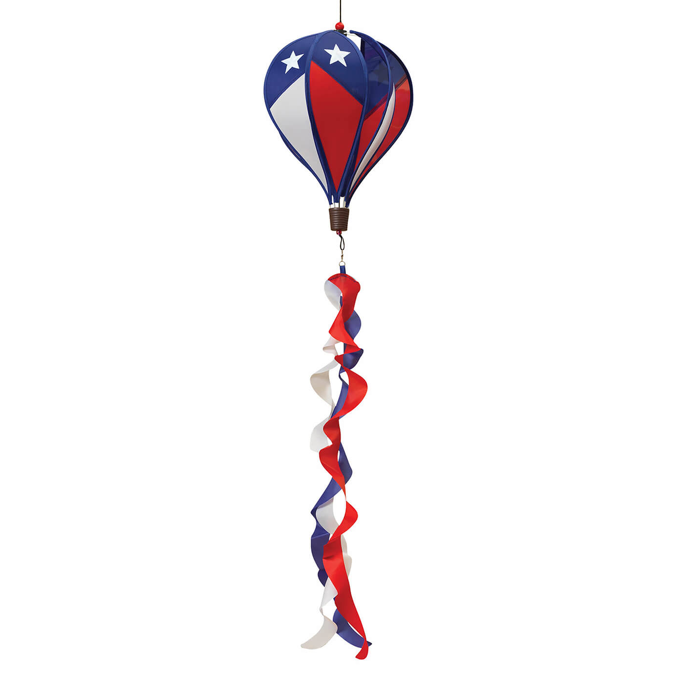 Red, White & Blue Lone Star Nylon Patriotic Balloon Spinner