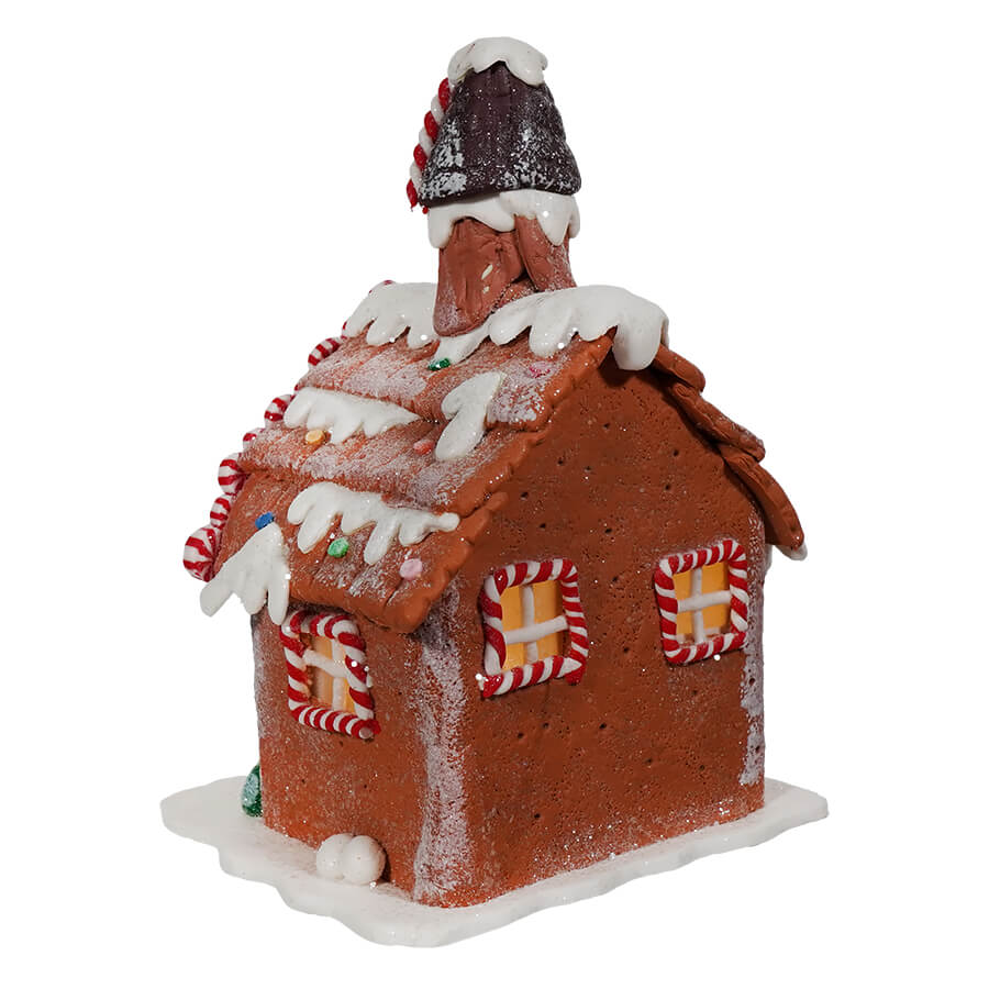 Lighted Gingerbread Steeple House