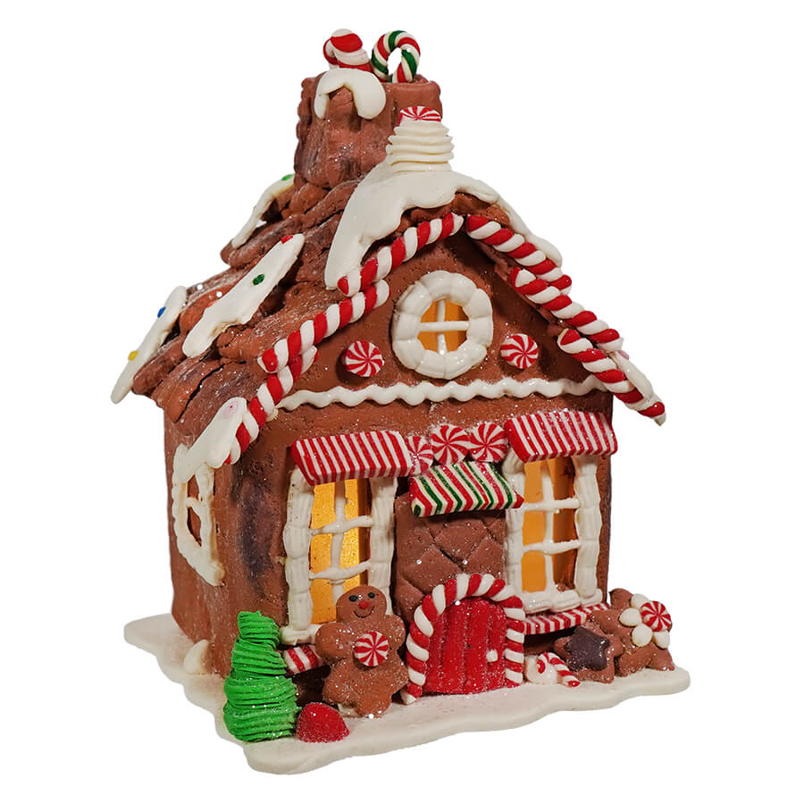 Lighted Gingerbread Cottage House