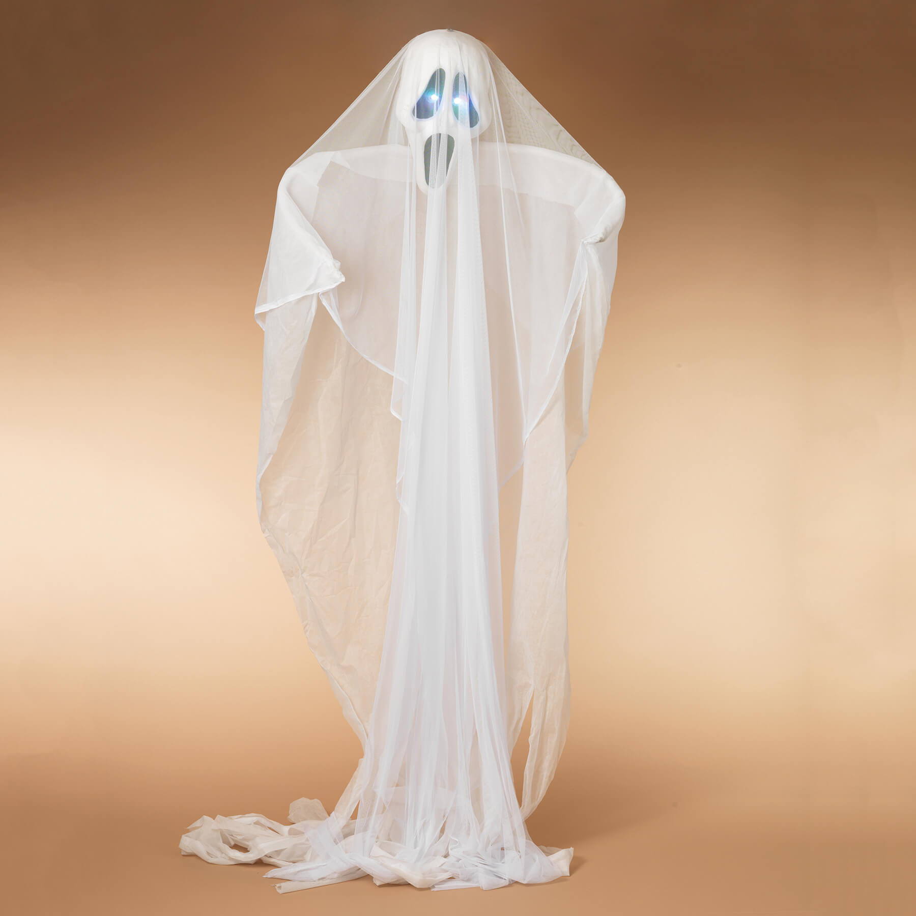 White Lighted Fabric Hanging Ghost