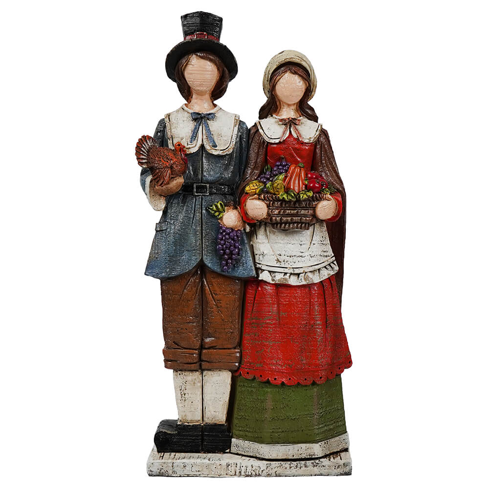 Pilgrim Couple Figure