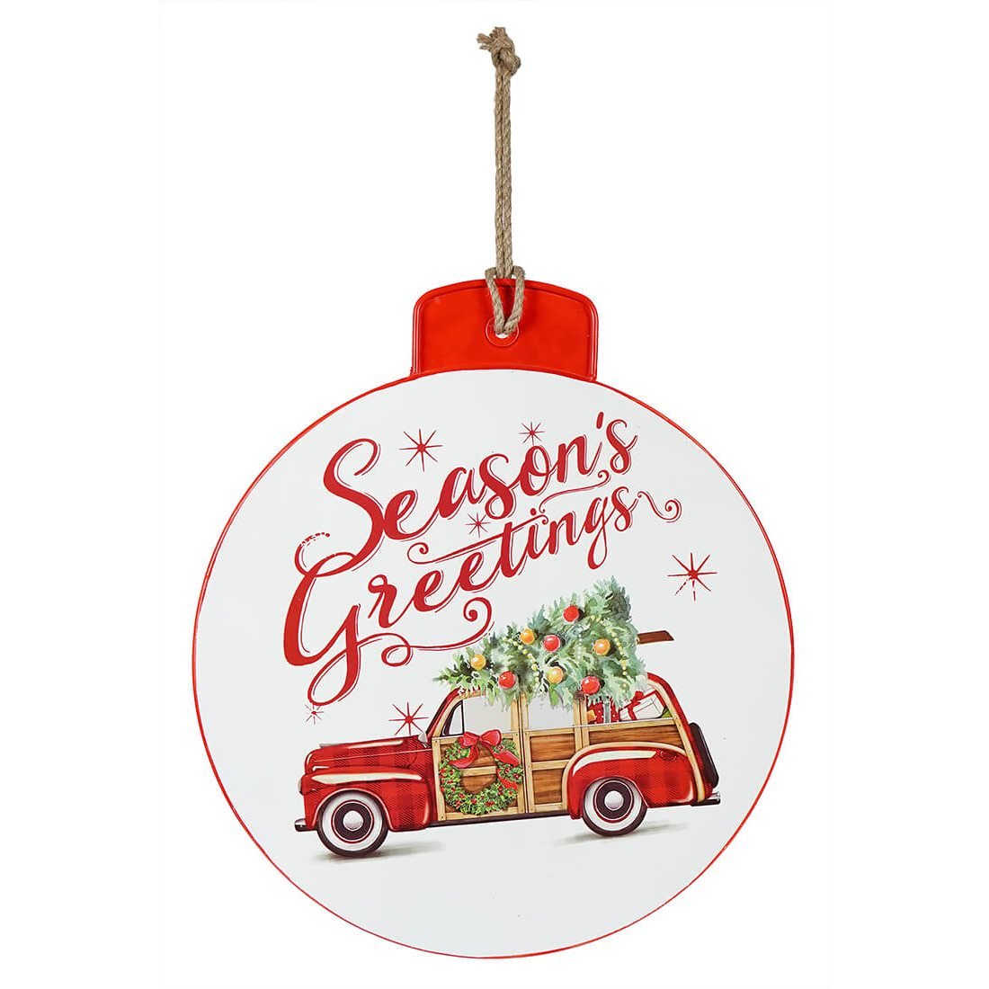 Seasons Greeting Hanging Ornament Sign