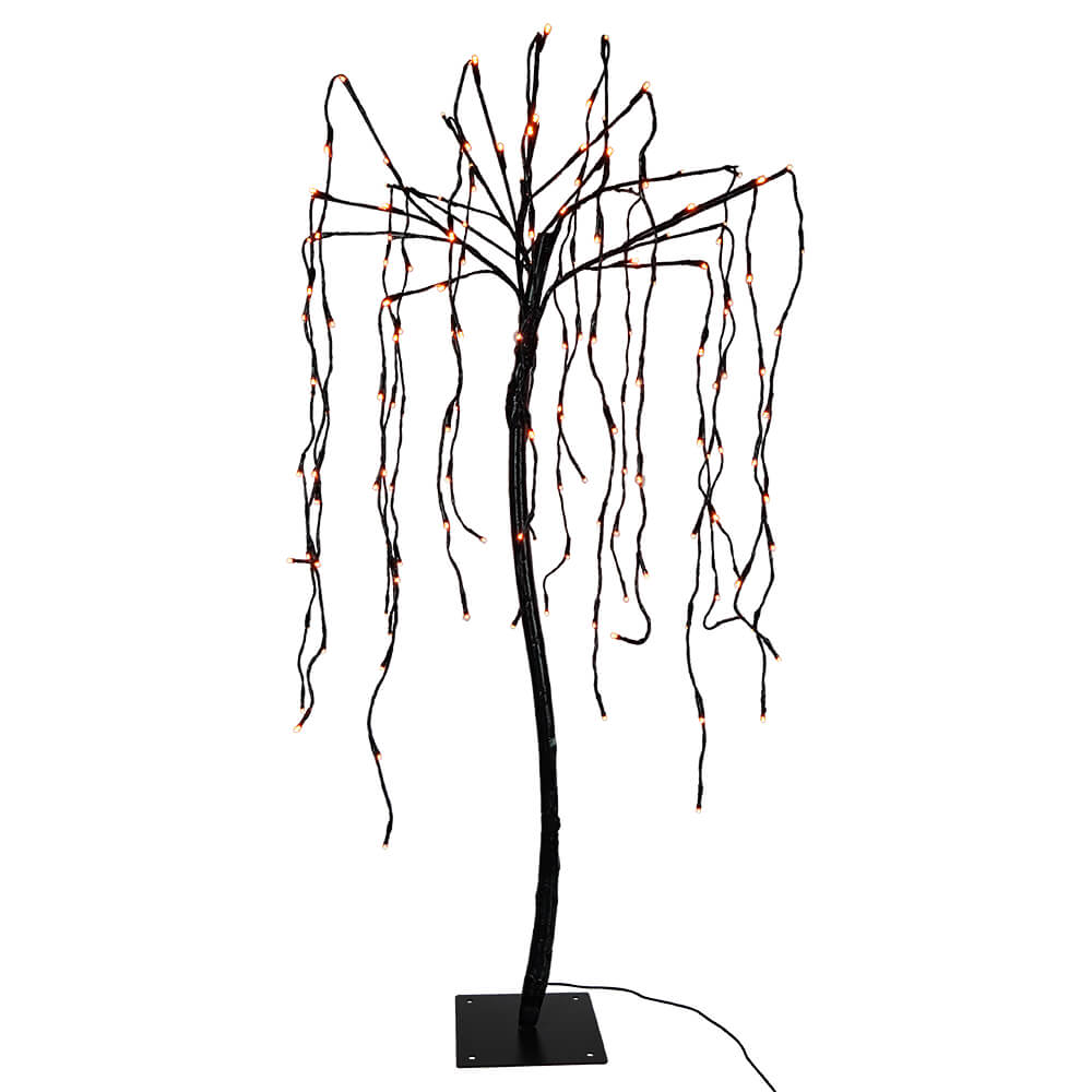 Orange Electric LED Willow Tree