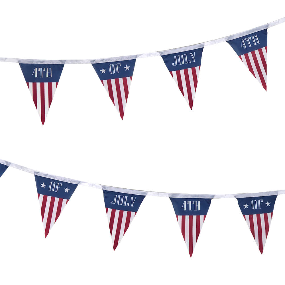 4th of July Pennant Garland