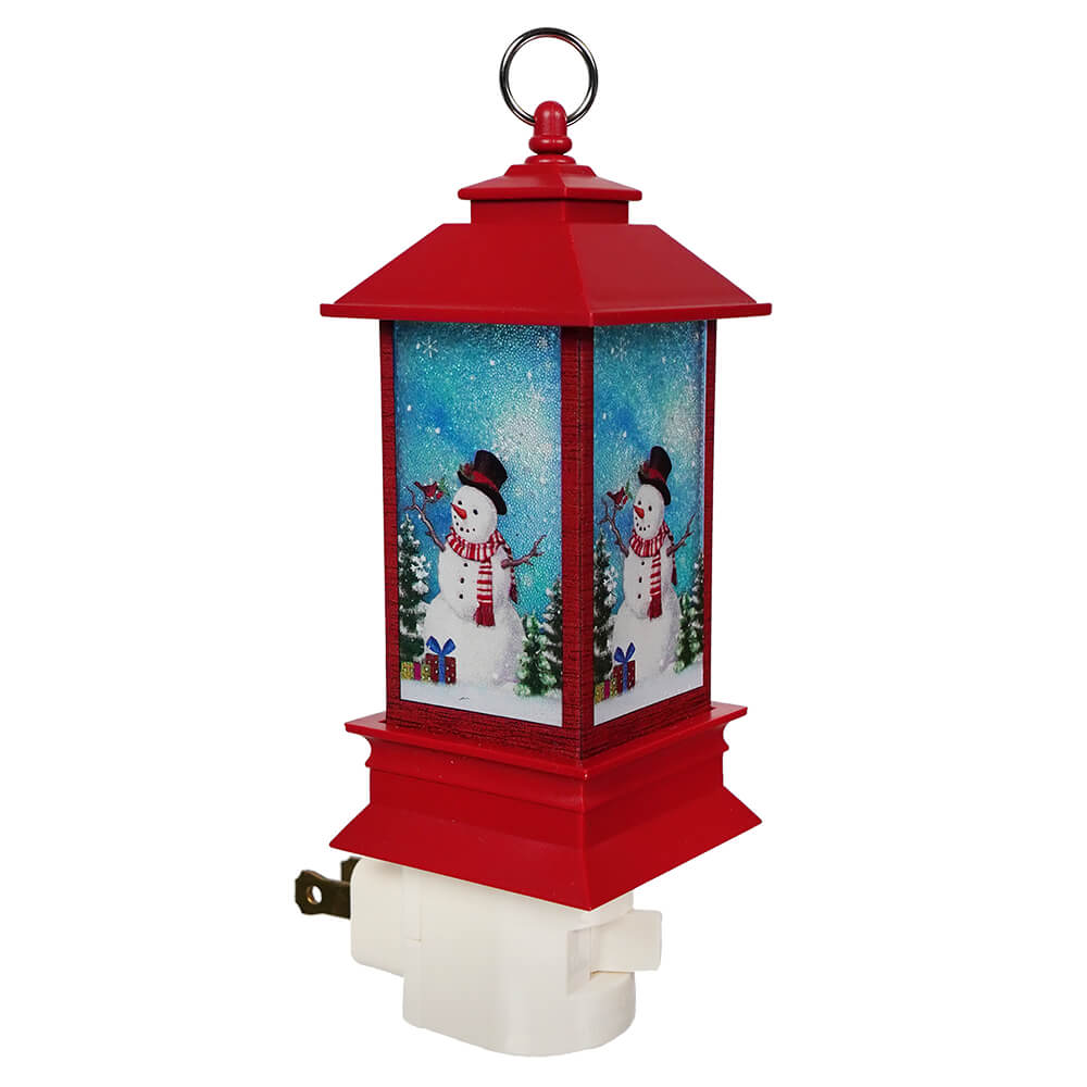 Holiday Snowman Lantern Night Light