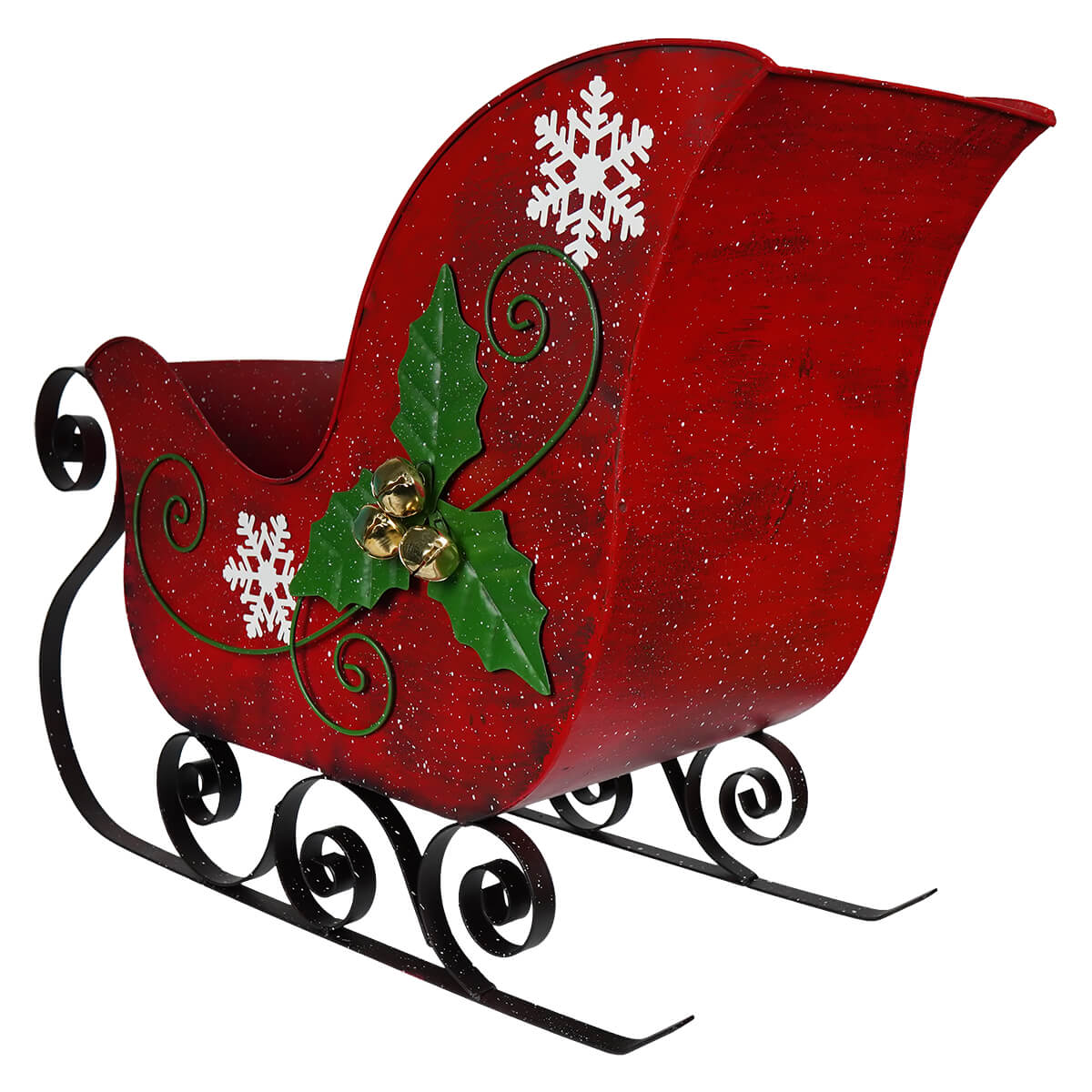 Large Red Holiday Sleigh