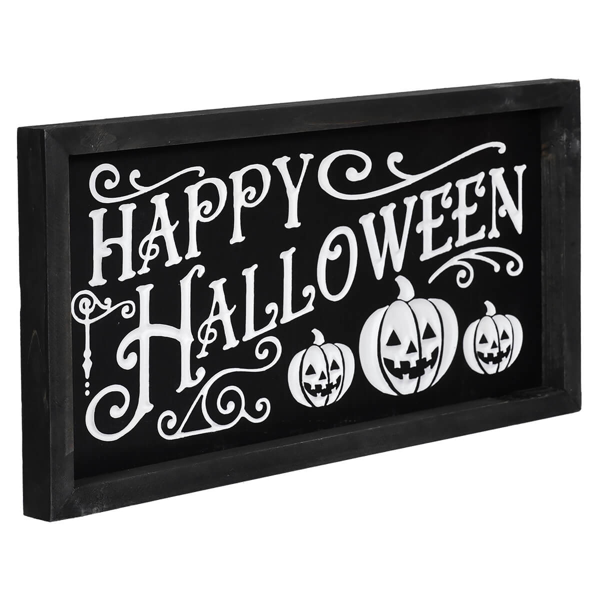 Happy Halloween Wood Engraved Sign