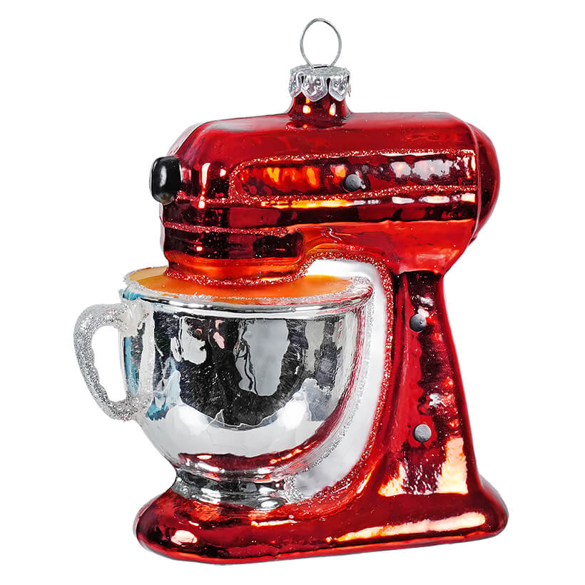 Red Glass Mixer Ornament