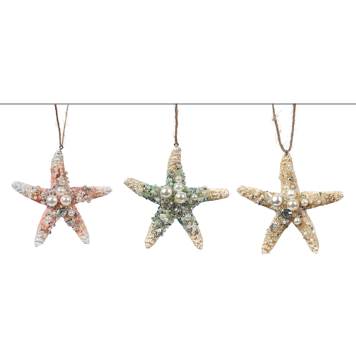 Sea Star Ornaments Set/3