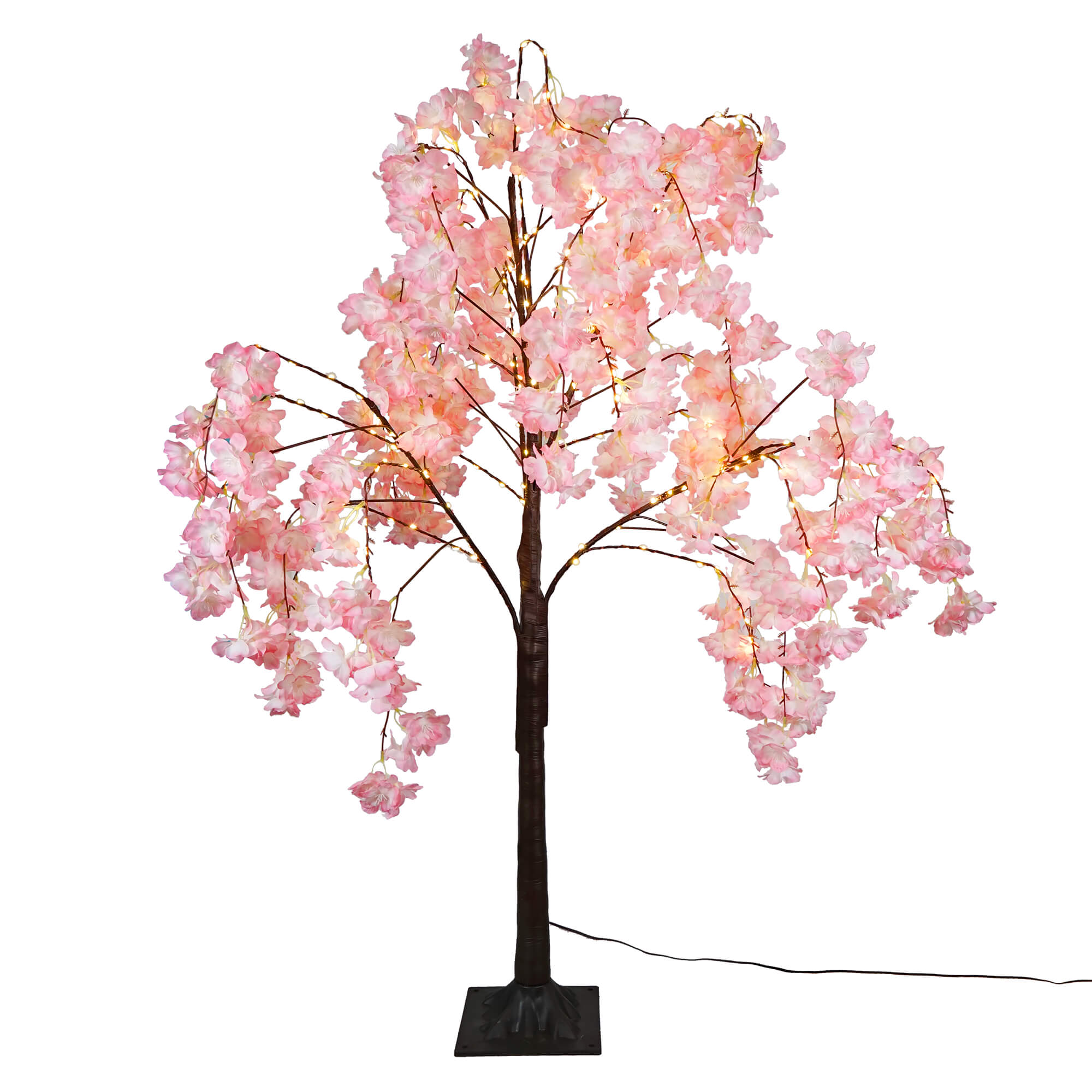 4ft LED Lighted Pink Cherry Tree
