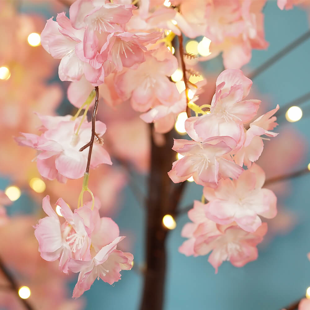 4ft LED Lighted Pink Cherry Tree