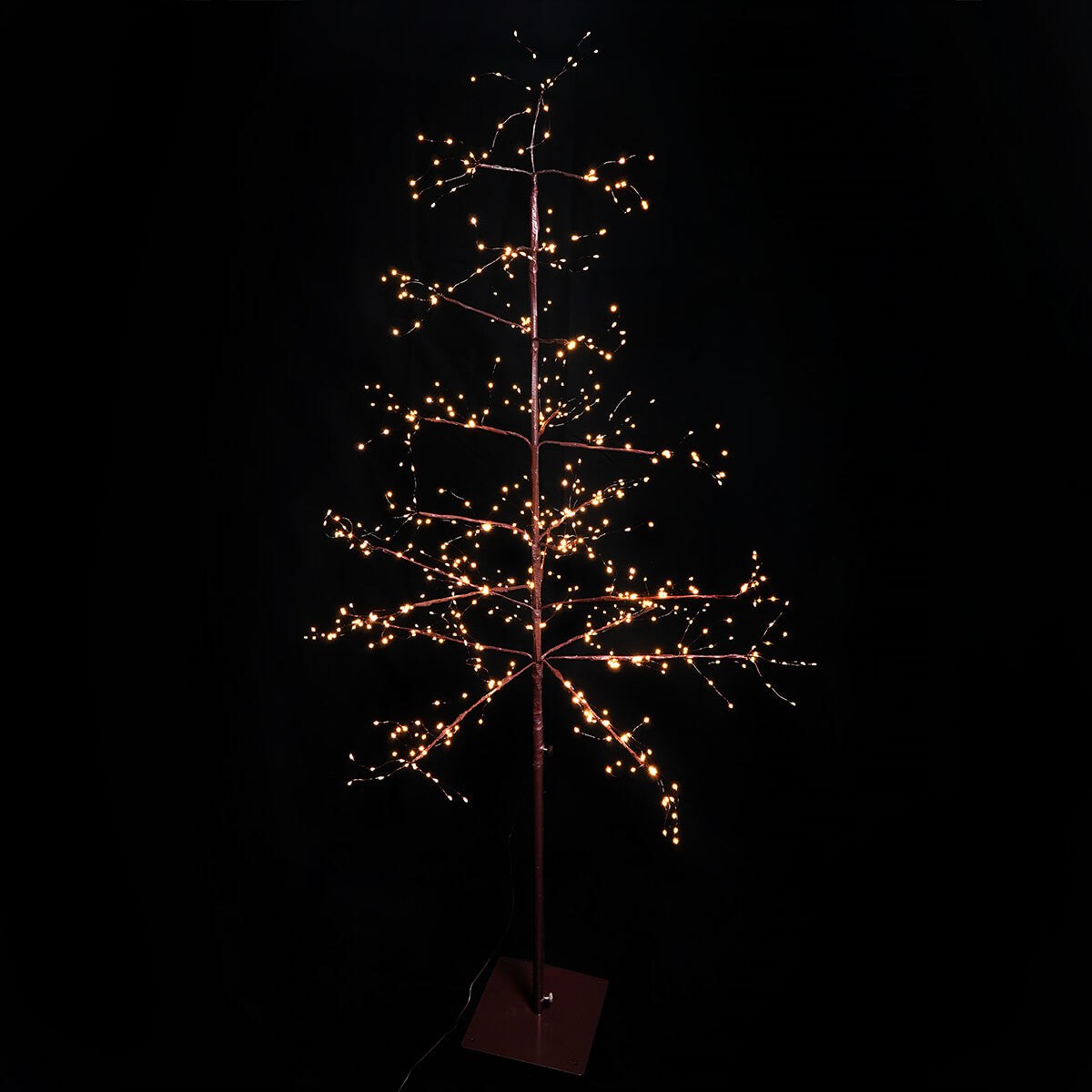 6ft Electric Brown LED Tree