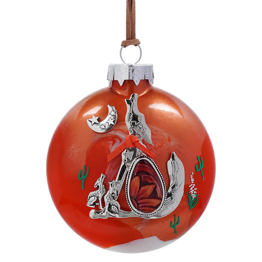 Howling Wolf Family Ornament