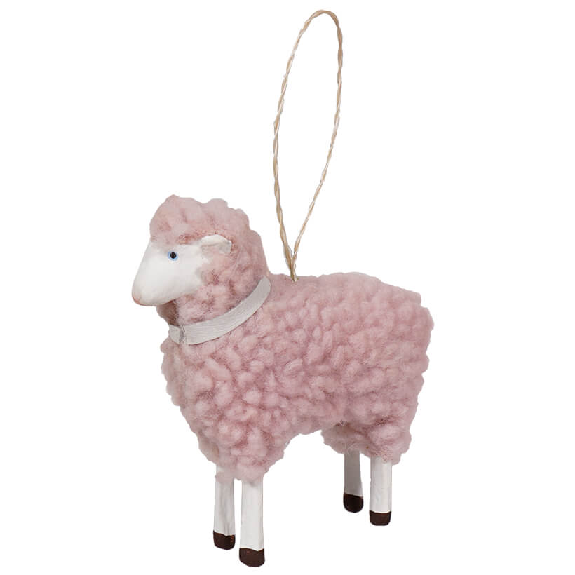 Pastel Pink Sheep Ornament